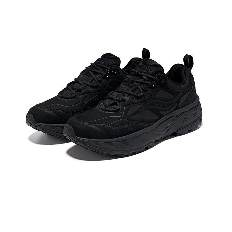 SAUCONY Cyber Web Casual Retro Non-Slip Wear-Resistant Low-Top Running Shoes Unisex Running Shoes Black S79054-1