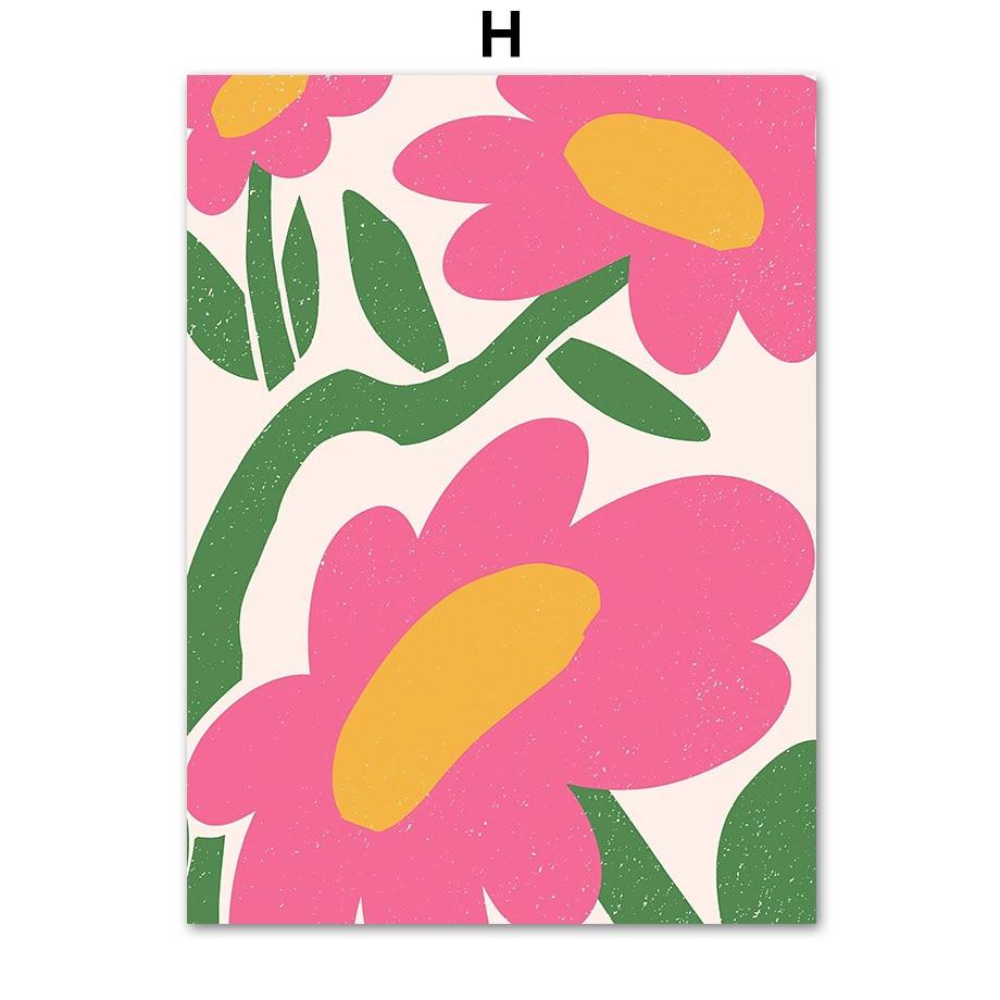 Vintage Cocktail Disco Cherry Aesthetics Poster and Printed Pink Wall Art Canvas Painting Room Nordic Home Decoration Mural