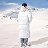 Anta Training Series Solid Color Zipper Hooded Long Sleeve Down Jacket Men Outerwear Pure-White 952347905-4