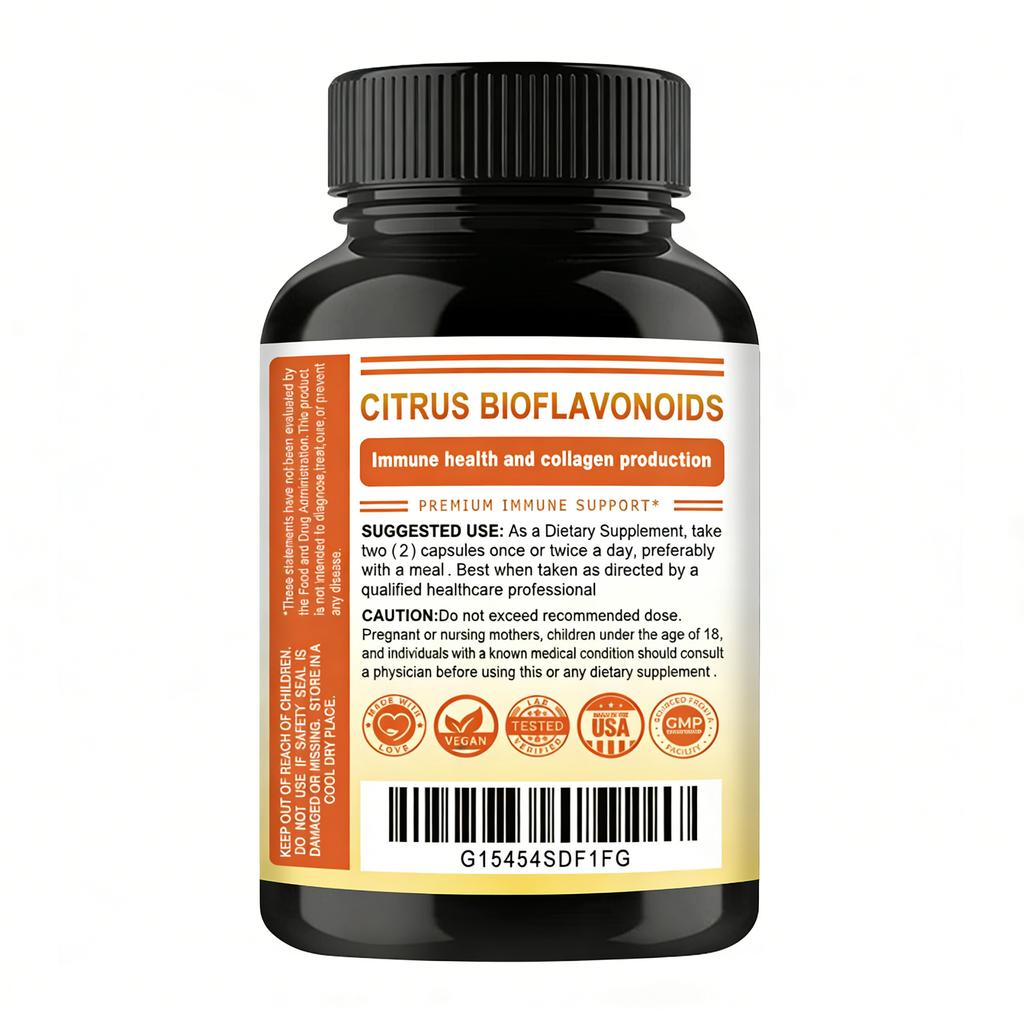 Pslalae Rosehip Vitamin C Capsules, All-natural, 1000 Mg Per Serving, Contains Elderberry, Immune-boosting.