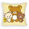 Cute Cartoon Rilakkuma Kawaii Bear Pillow Case Sofa Living Room Bedroom Headboard Backrest Cushion Square Cushion Nap Time