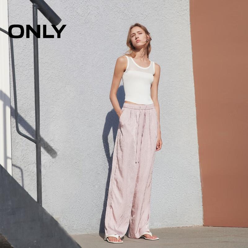 ONLY 2025 Women's High-Waist Wide-Leg Casual Pants