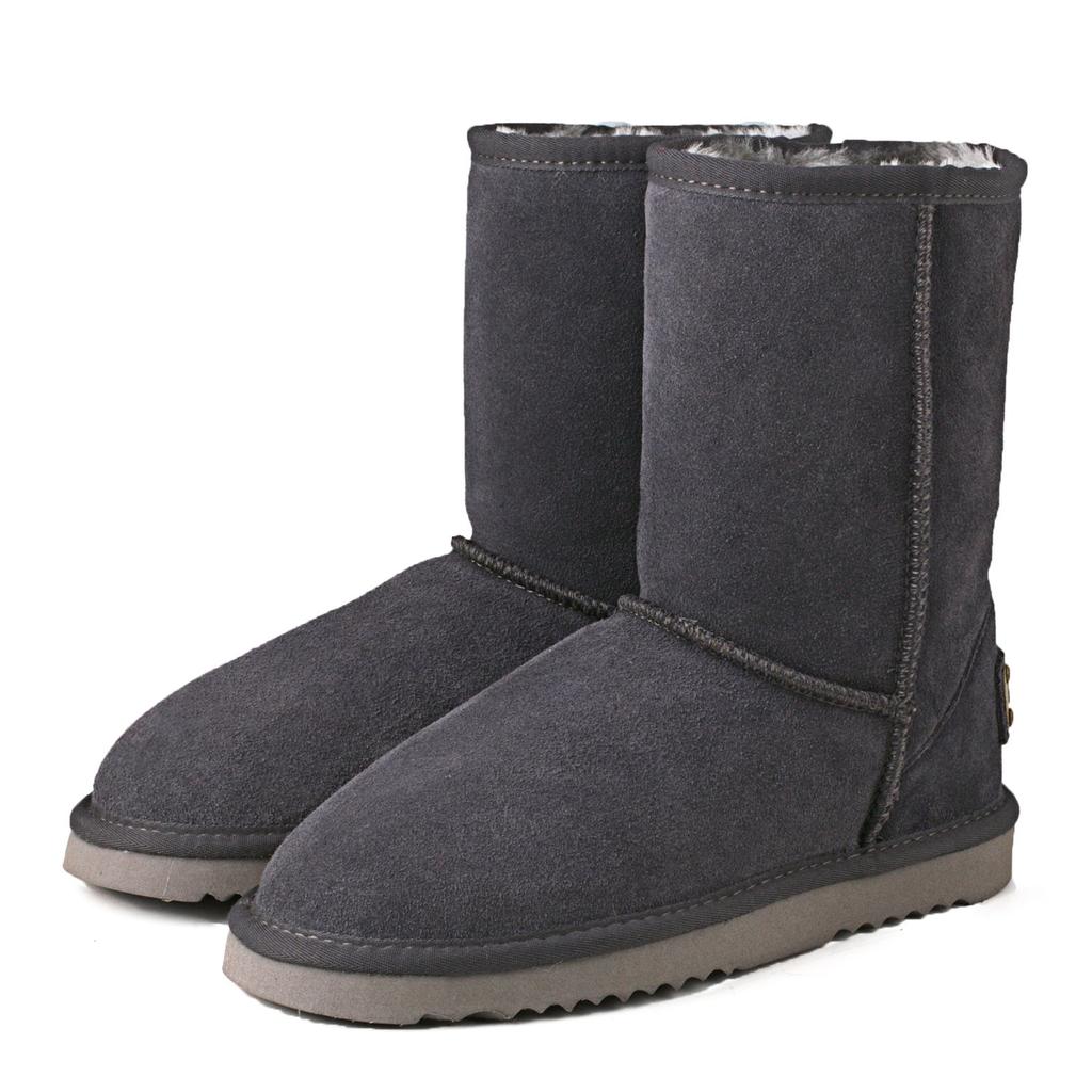 Osland Classic Snow 25cm Women's Boots, Mid-Length, Water-Resistant, Gray,