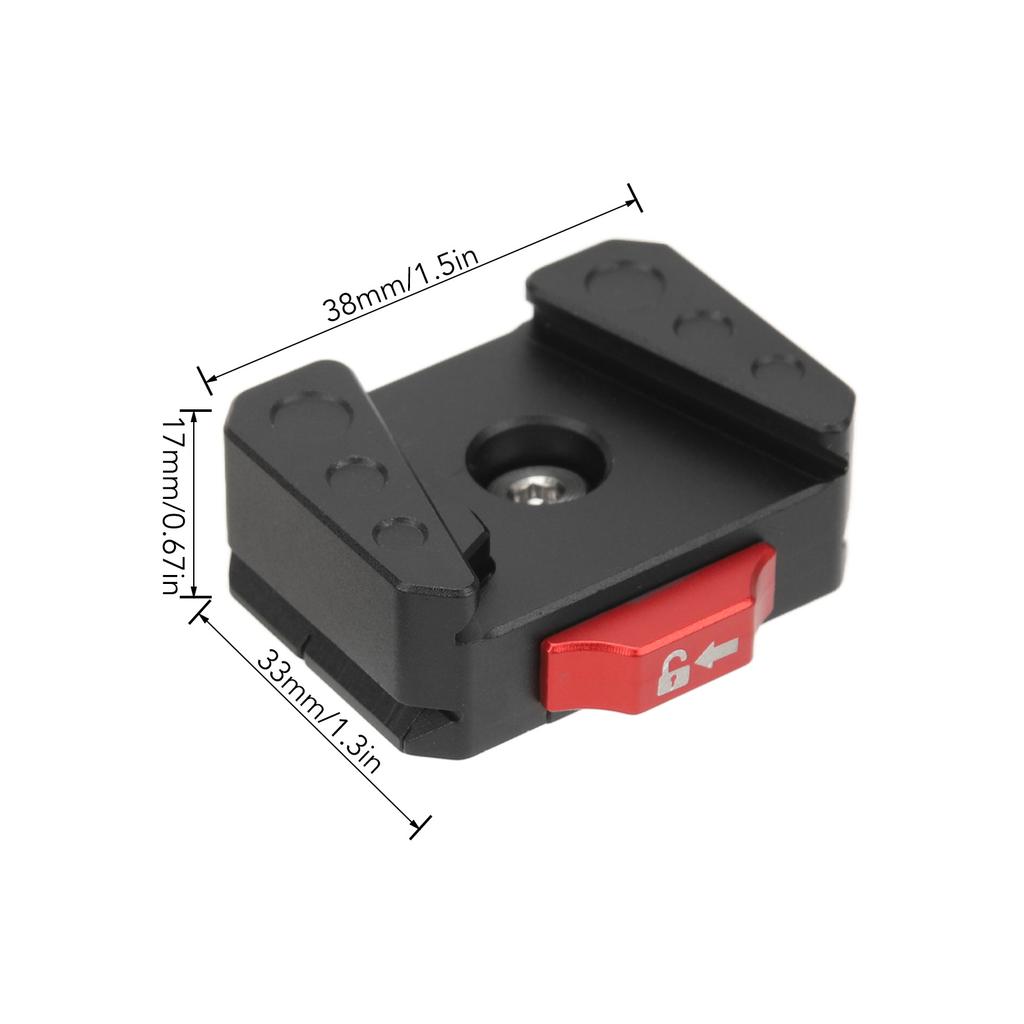 V-Lock Schnellwechselplatte Mehrzweck Stabil Mini V-Lock Montagekit für DSLR Stativ
