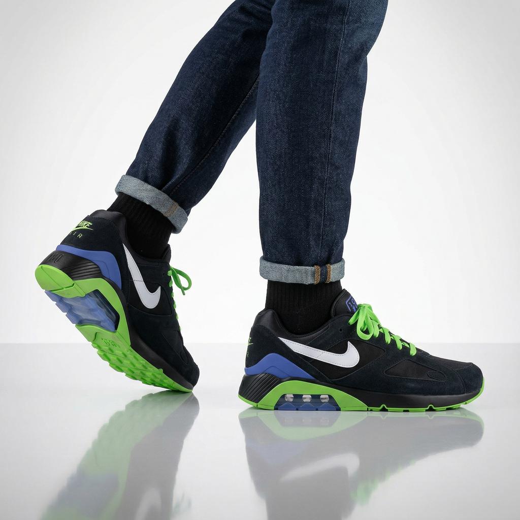 Nike Air Max 180 QS Joker - Herren Sneakers Schuhe Schwarz FZ3058-001 ORIGINAL