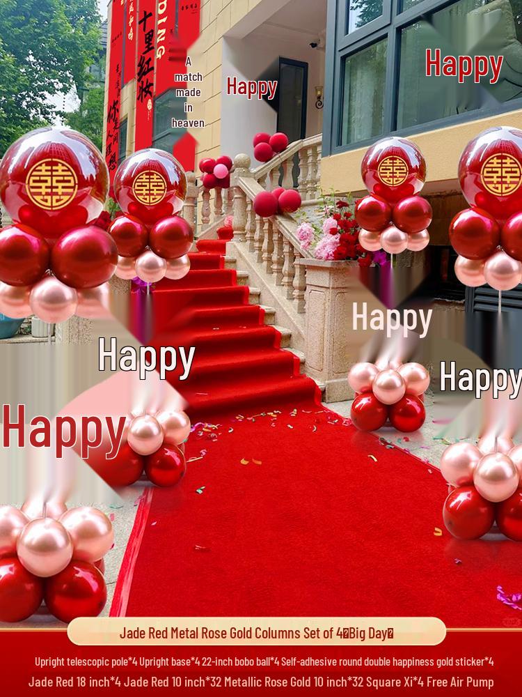Outdoor Wedding Venue Aisle & Arch Balloon Decoration Set