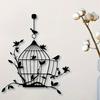 Rust Proof Coating Wall Decor Birdcage Pattern Metal Sign High Quality Metal Wall Art  Living Room