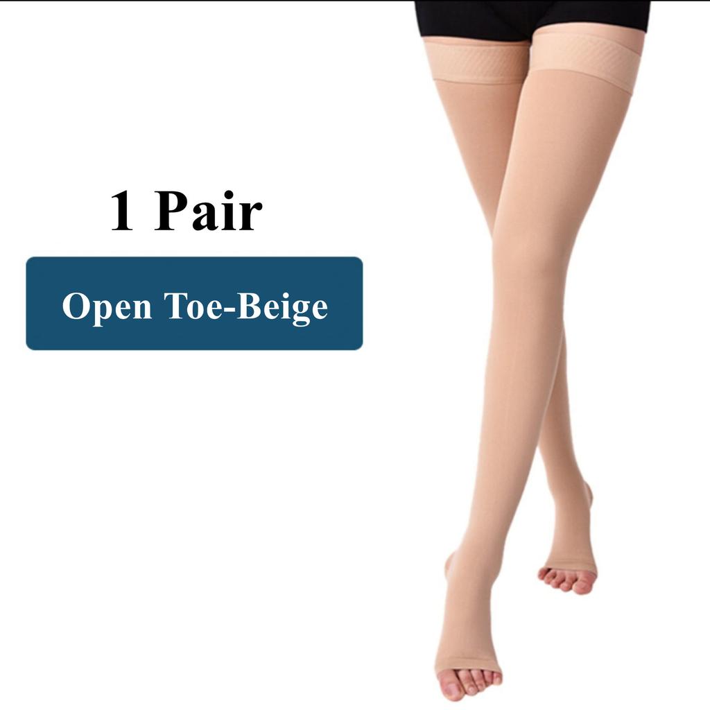 2Pcs S-2XL Medical Compression Stockings 20-30mmHg Varicose Veins Support Graduated Elastic Nursing Socks