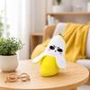 Musical Banana Plush Toy, Banana Fruit Sensing Metronome with Sounds, Interactive Sound Toy for Kids, Cute Motion Sensor Fruit Keyring Gift