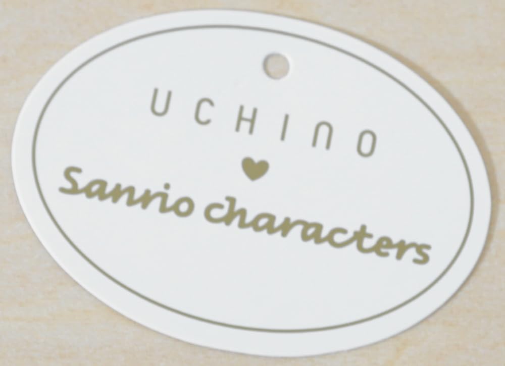 Uchino Sanrio Hyokkori Face Face Towel 34 x 75cm Ivory Kuromi 4812F139 I Approx.