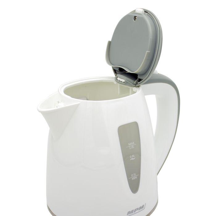 Bouilloire électrique - MPM - MCZ-64 - 1 litre - 1200 W - Sans BPA - Sans fil
