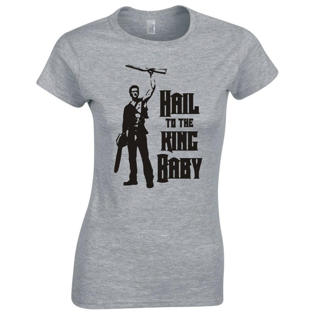Inspired By The Evil Dead Hail To The King Baby Ladies Skinny Fit Tshirt