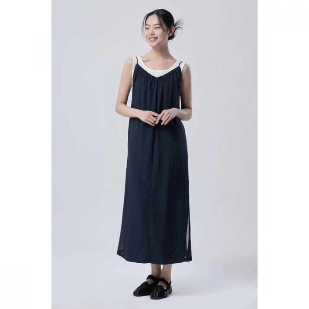 

Benetton Back String Sleeveless Dress Baop92631 BR (brown)/OS