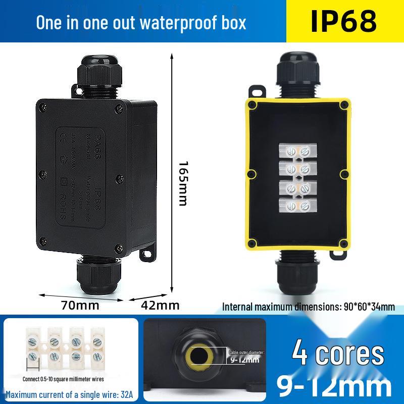 IP68 Waterproof Outdoor Junction Box with Terminals for Street Lights