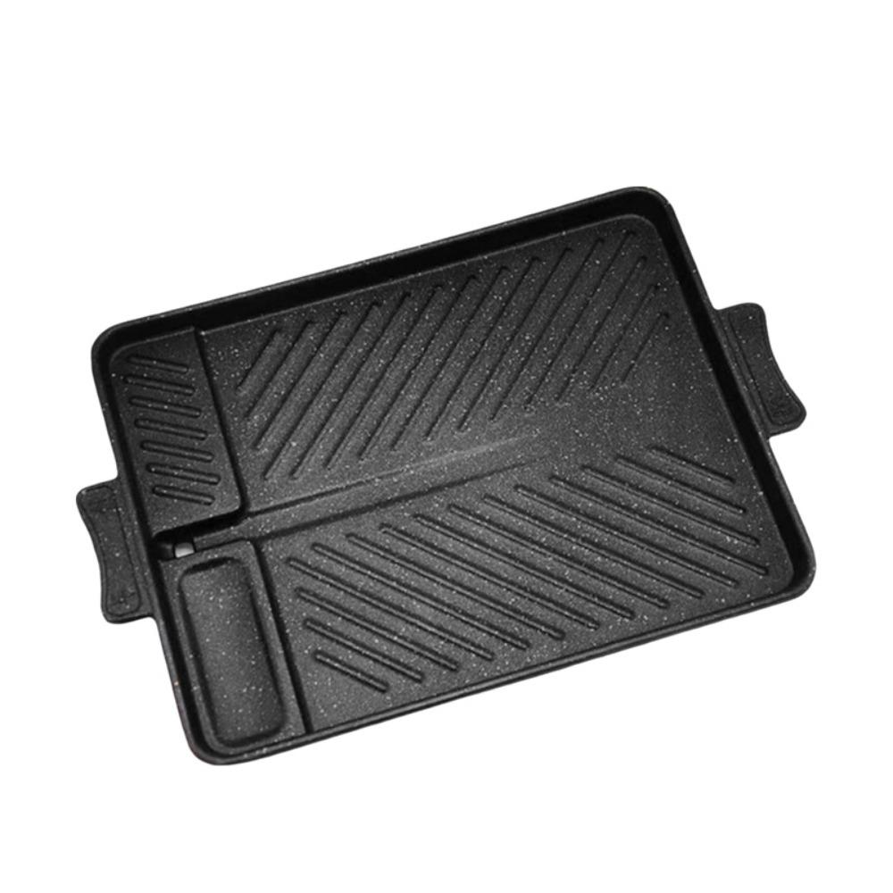 Non-stick Grill Meat Plate Rectangular Barbecue Plate Household Korean-style Barbecue Pan  Outdoor
