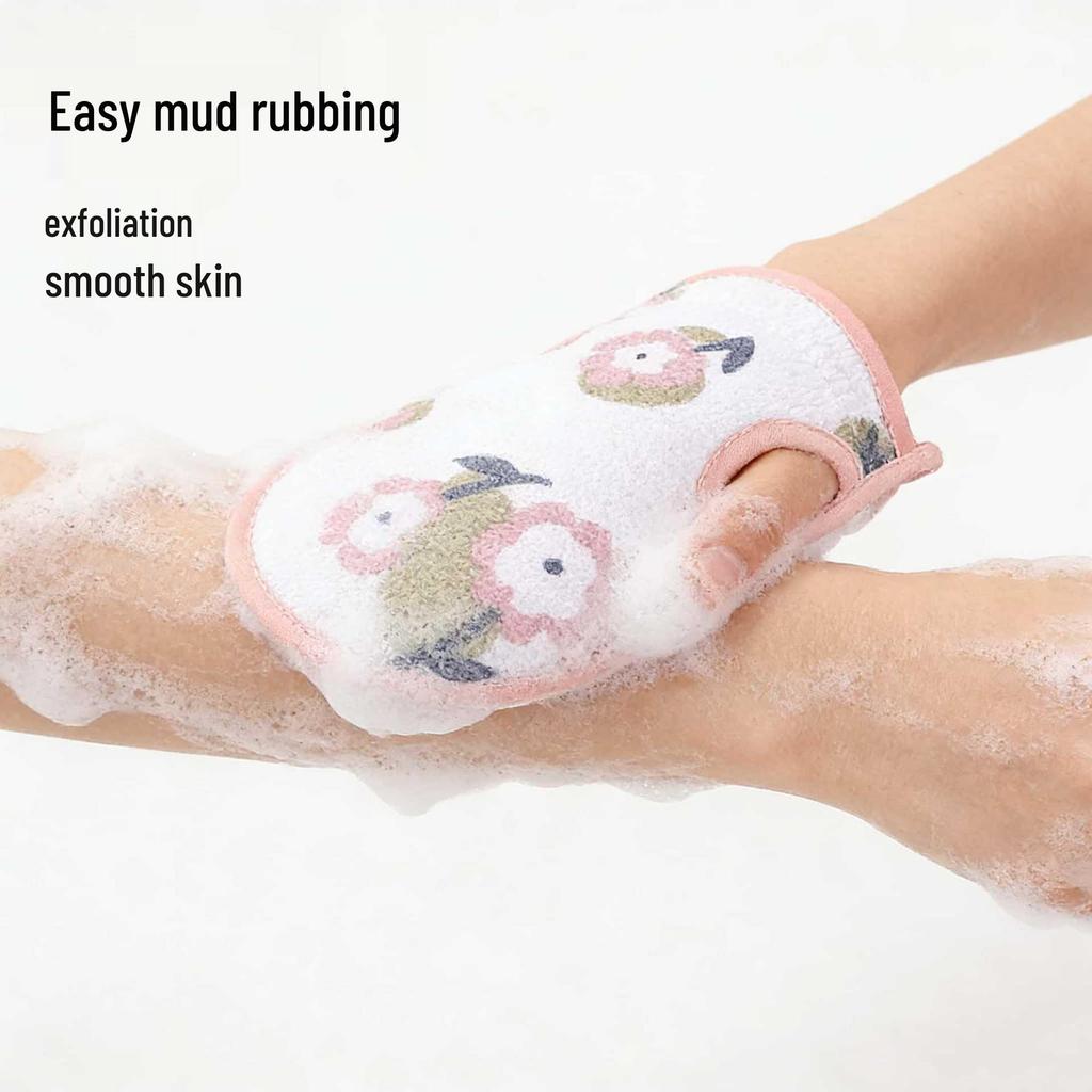 Dual Action Bath Flower & Mud-Removing Back Scrubber Gloves (Women's 2025 New Style)