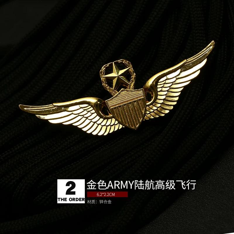 Aviation Pilot Badge Military Fan Parachute Badge Skill Badge Badge Brooch Medal Hat Badge