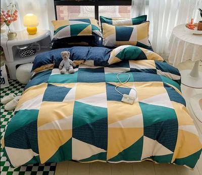 Bettwäsche-Set Nordisch Jungen Mädchen Einzel Doppel Queen King Vollgröße Spannbettlaken + Bettbezug + 2 Stück Kissenbezug Neue Heimtextilien B92C