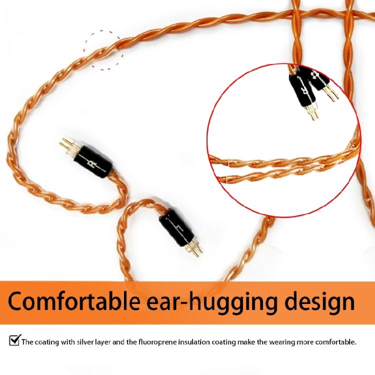 High Purities Silver Plated Balance Cable 3.5/4.4mm 0.78 2Pin Earphone Upgraded Cable Line 120CM Long