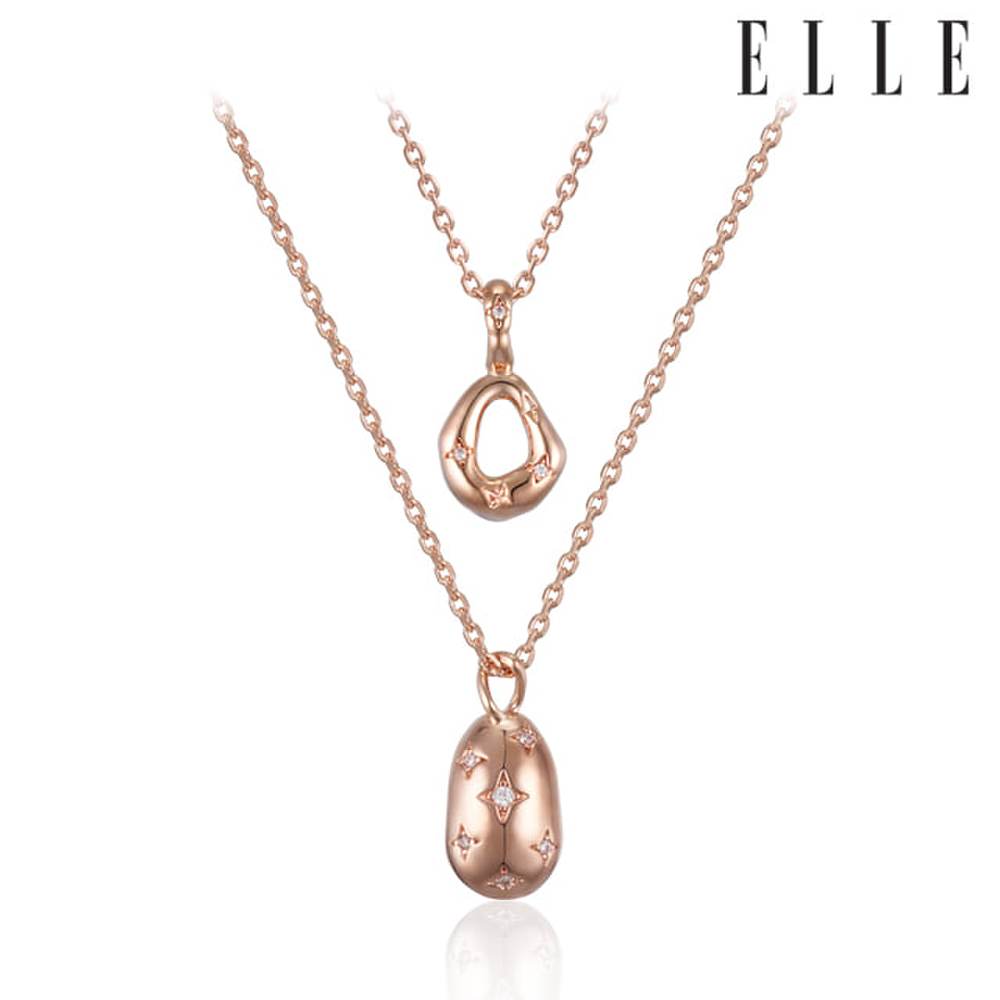 Vivid Party Dual Cubic Necklace Elbrnn214