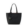 Borsa a mano Toni Small, Borsa a mano in vera pelle nera martellata con logo in rilievo, per il pendolarismo quotidiano lo shopping MWPESAC04BK001