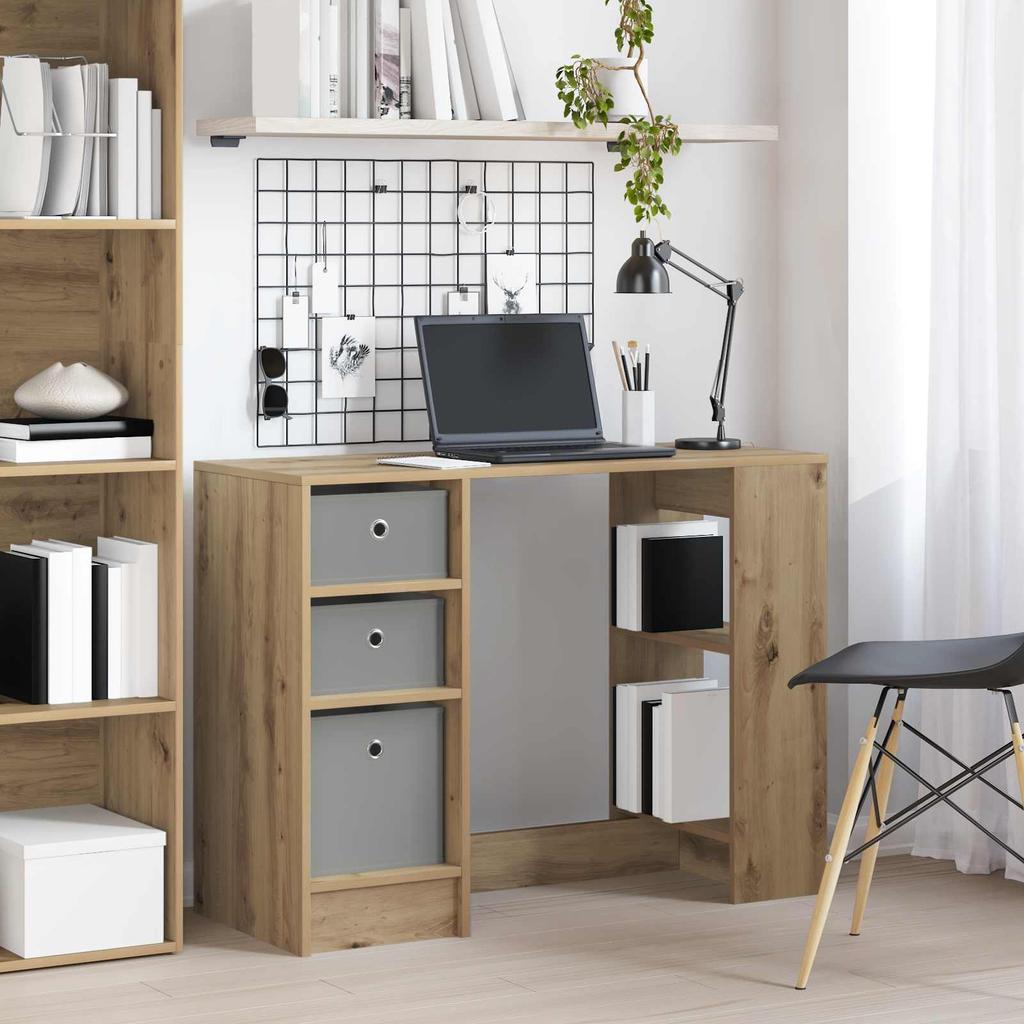 Artisan Oak Desk 100 X 40 X 75 Cm Engineered Wood
