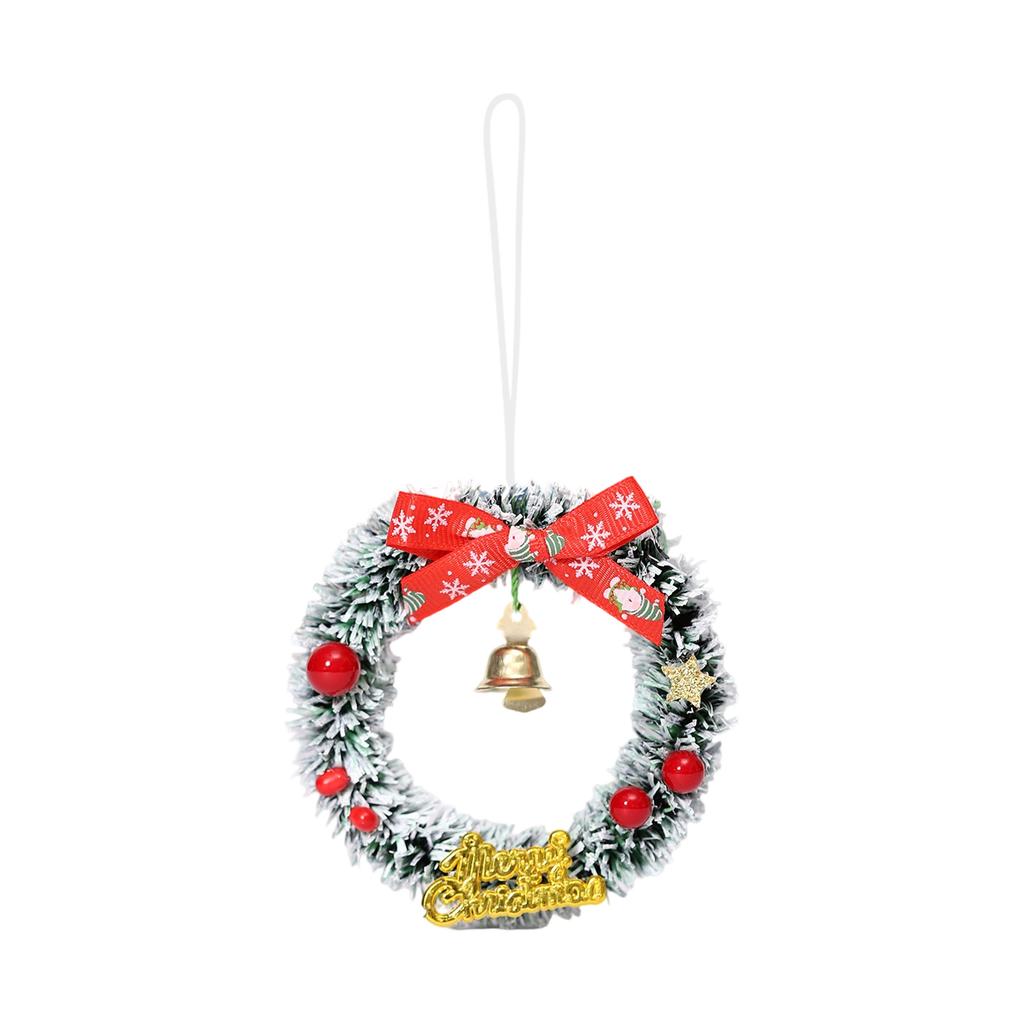 Christmas Wreath, Green Vine Circle, Decoration, Small Christmas Wreath, Snowflake Wreath