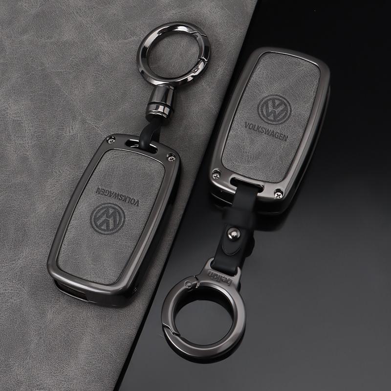 HAT1 Car Key Case Car Key Full Cover Protection Shell Holder For VW Volkswagen Jetta Golf Polo MK7 Passat Beetle Keychain Accessories