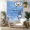 Manchester City Brugerdefineret Dit Navn Vægdekoration Vægtæppe Kunst Til Kæledyrs Mindesmærke Fødselsdag Bryllupsfest Baggrund Familiegave
