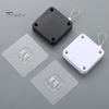 Automatic Door Closer with Steel Wire Adjustable Punch Free Self-Adhesive Wall Mount Bathroom Bedroom Sliding Screen Door Closing Device