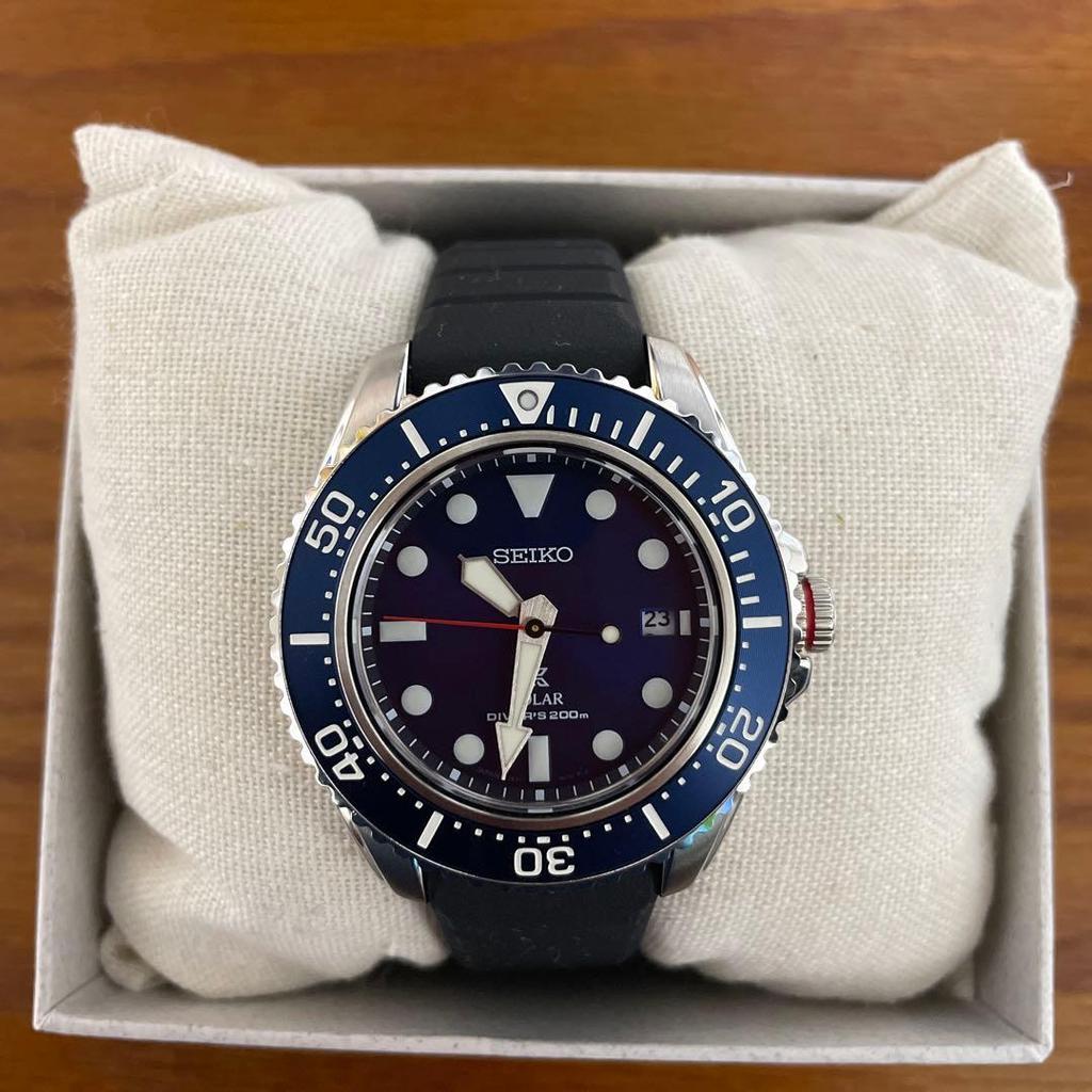 Used SEIKO PROSPEX DIVER SCUBA Solar Watch