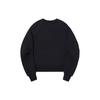 Li Ning Embroidered Printed Round Neck Pullover Sweatshirt Women Sweatshirt Black AWDT686-7