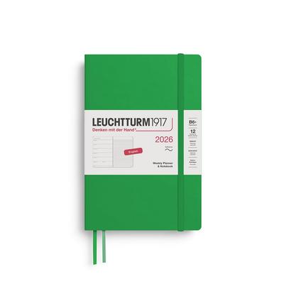 Leuchtturm 2026 January Spring Officially Imported Planner, Start, B6, Weekly, Soft, Leaf, 372688,