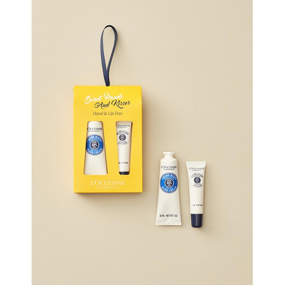 

L Occitane НОВЫЙ крем для рук с маслом ши и бальзамом для губ в тюбике Подарочный набор + бесплатная сумка для покупок