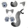 Animal Ears and Tail Set Cosplay Props Paw Gloves for Festival Stage Performance
