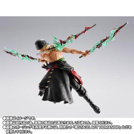 TAMASHII NATIONS One Piece - S.H.Figuarts Roronoa Zoro King Hell Approximately 150mm PVC ABS Painted Movable Figure