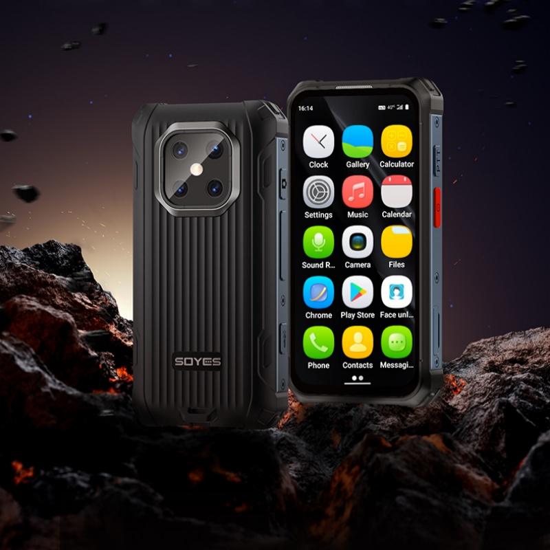 Soyes MAXo Radyasyona Dayanıklı Mini Akıllı Telefon 3.88 inç TFT 6GB RAM 128GB ROM MT6762 Sekiz Çekirdekli 13MP LTE 4G Çift SIM GPRS WIFI Android Cep Telefonu