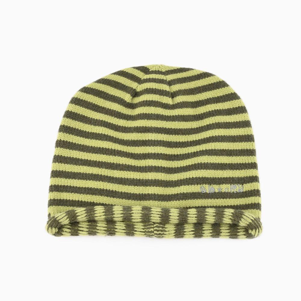 Soft Warm Striped Knit Beanie Cold Proof Slouchy Knitted Hat Autumn Winter Skullcap Men Women