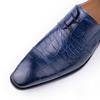 Fashion Men Shoes Luxury Italy Brand High Quality Lace-Up Business Formal Party Suit Footwear  Soulier Pour Homme New Fashion Black Blue