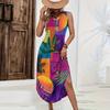 Womens Summer Dresses 2025 Loose V Neck Sleeveless Sundresses Beach Swimsuit Coverup with Pockets Casual Tank Maxi