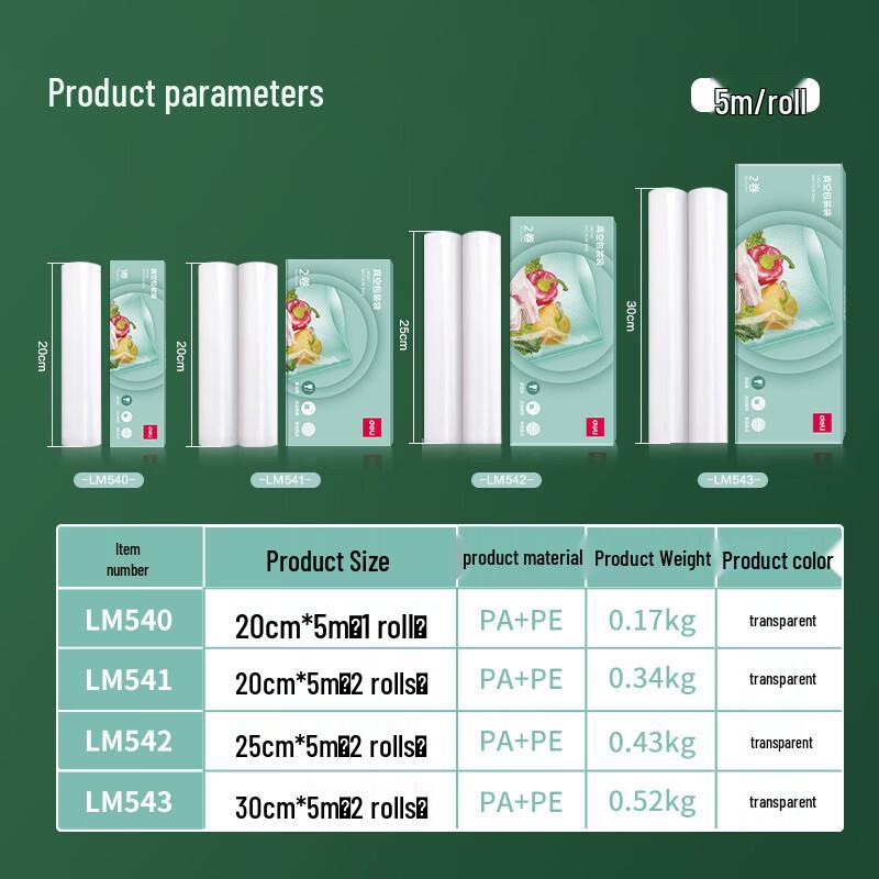 deli Food Grade Vacuum Sealer Bags