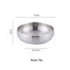 Korean Style Stainless Steel Double-Layer Gold Noodle Bowl - Large for Noodles, Rice, or Soup with Custom Logo
