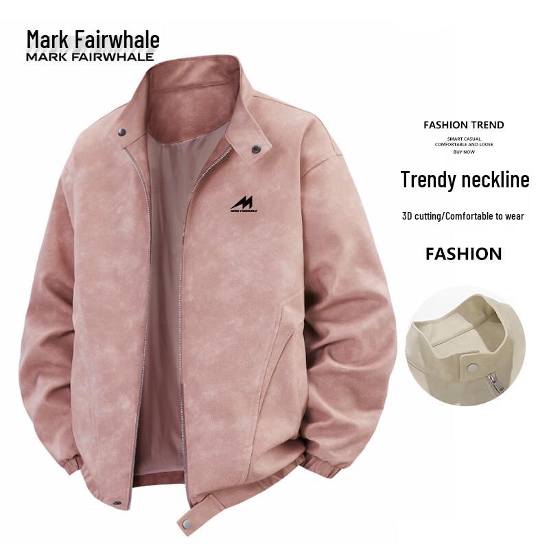 

MARK FAIRWHALE Men s American Retro PU Leather Jacket L