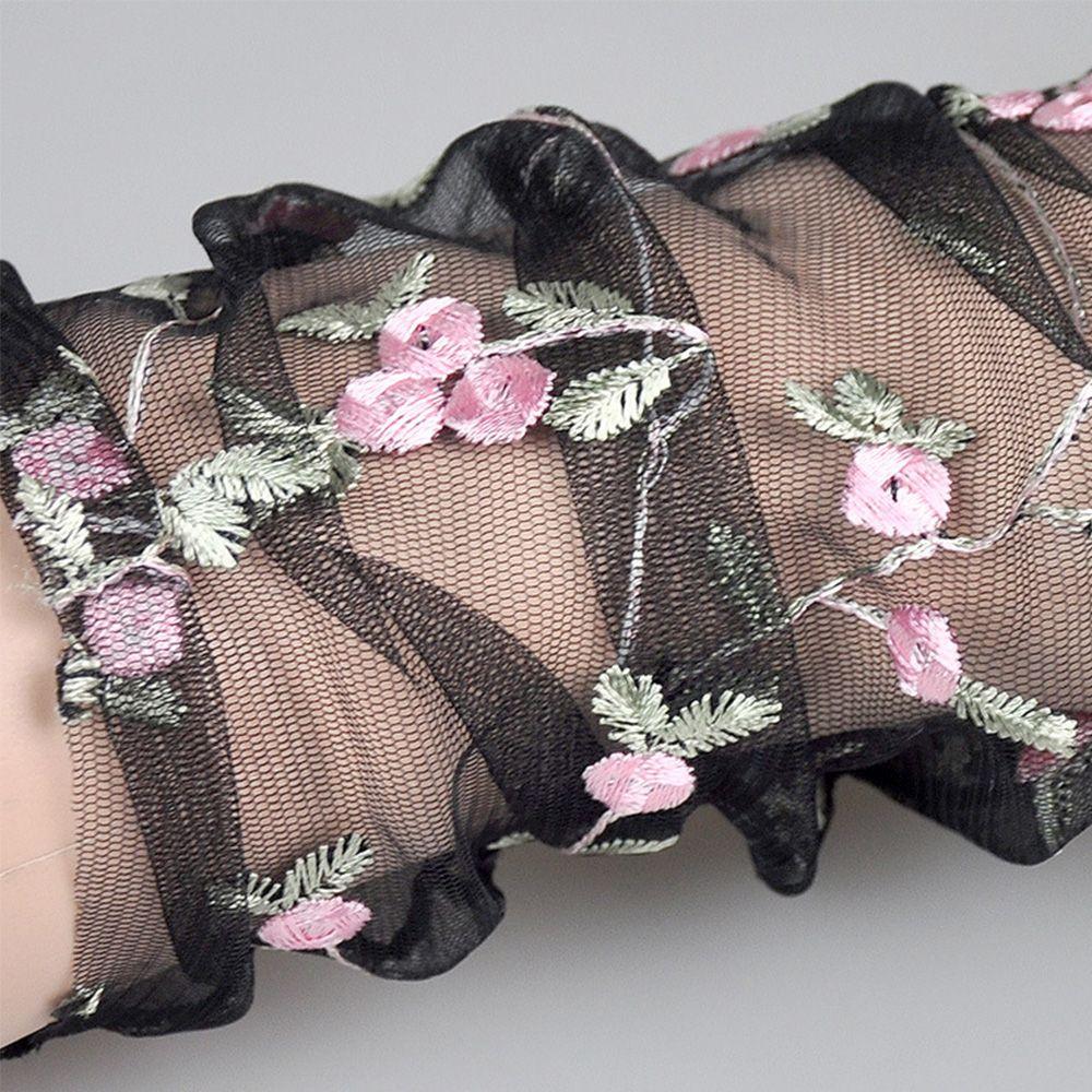 Fashion Summer Thin Floral Breathable Mesh Socks Transparent Long Socks Flowers Socks