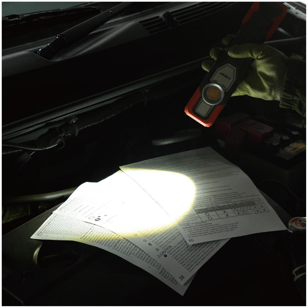 EXHEART LED Inspection Light PRO 20W Neutral Daylight USB Lithium 800 Work with LED Work Construction Handheld High Color Rendering EXL-CRI20P (Warm