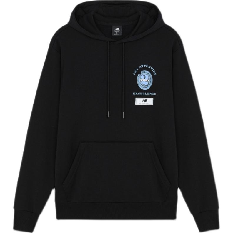 New Balance Sweatshirts Men s Black Hooded Moderate Other MT13929-BK M