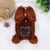 Pet Warm Thickened Flannel Four Legs Autumn and Winter Puppy Dog Cat Teddy Traction Hatless Clothing Supplies Clothing