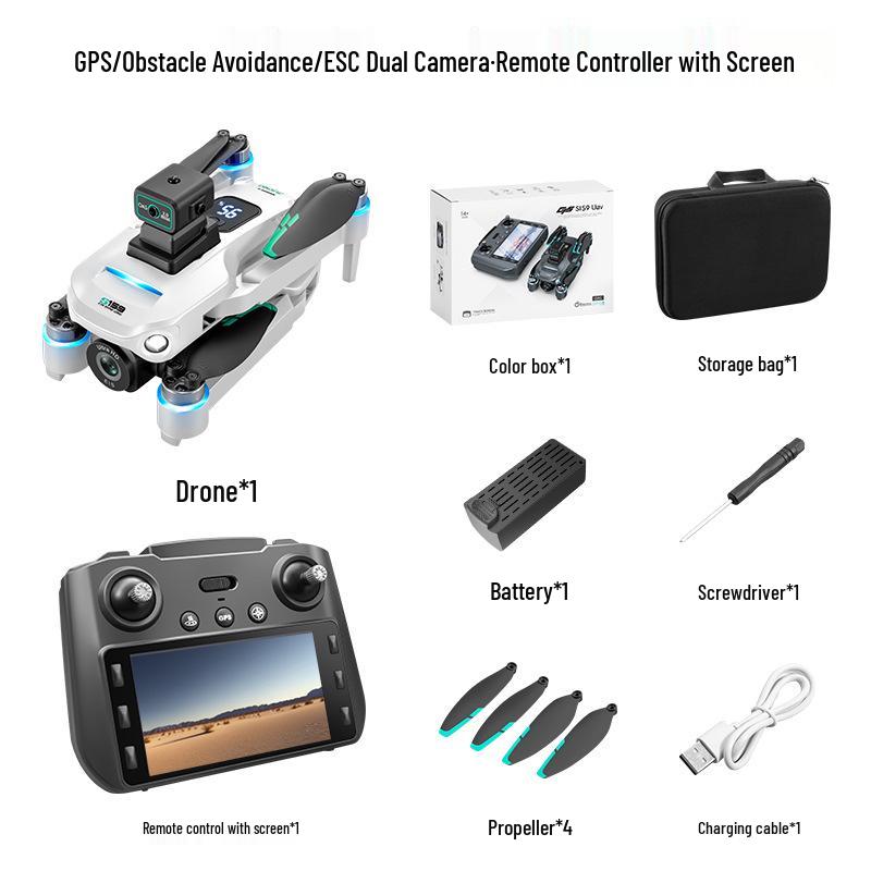 S159 GPS Drone with Brushless Motors, Obstacle Avoidance, Intelligent Control, 5G Image Transmission, Aerial Photography Quadcopter.