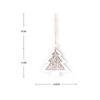 Love Snowflake Christmas Tree Ornament Wooden Hanging Pendants Christmas Decoration Kids Gifts