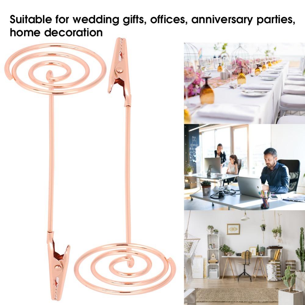 10Pcs Stable Base Crocodile Mouth Card Holder Wedding Place Card Holder  Wedding Table Decoration